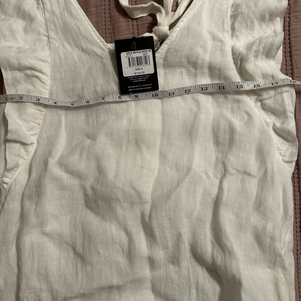 NWT Brave + True Matilda Linen short dress - Picture 7 of 9